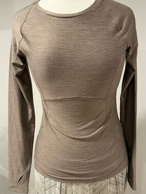 Spyder Women's Long-Sleeve Performance Top in Taupe